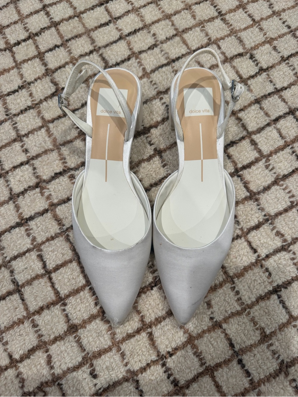 Dolce Vita Women's Carel Two Piece Pointed Toe Low Block Heel Pumps